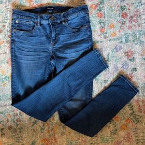 J. Crew Women's 8” Rise Skinny Jeans - Dark Blue